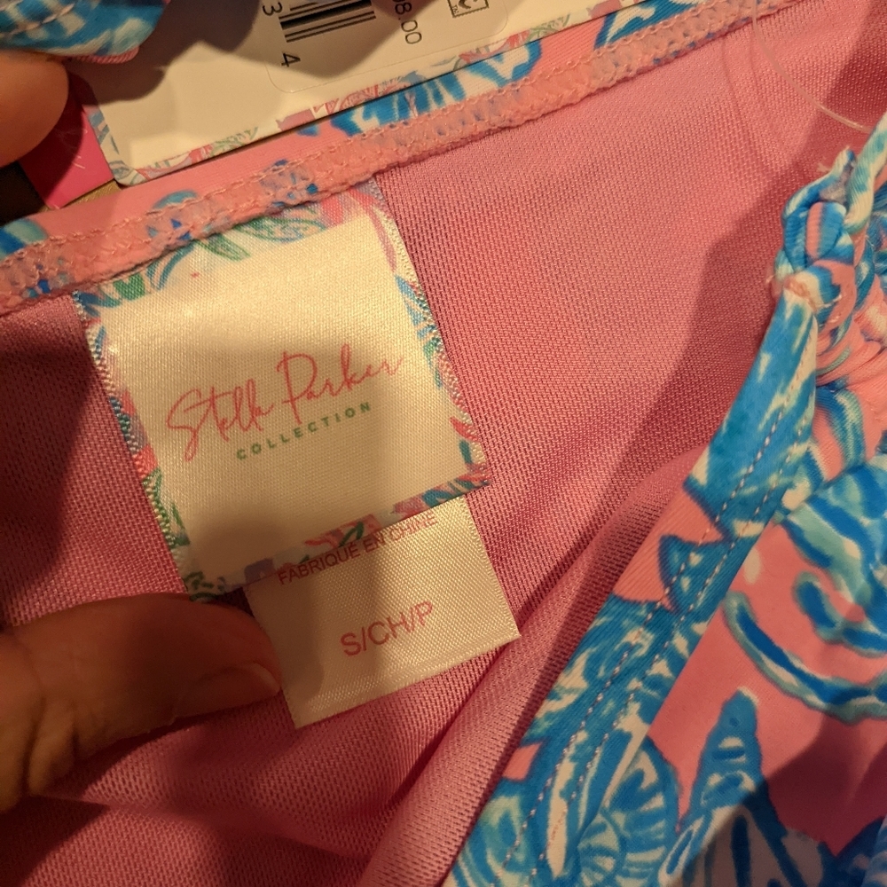 Pink and Blue Swimsuit - Picture 3 of 12